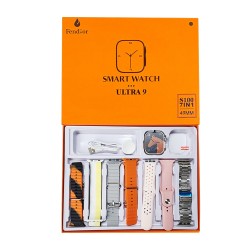 Smartwatch S100 Ultra 9 with 7 Straps and and Protective Case 49mm (Call Version) NFC Pink Smartwatch S100 Ultra 9 with 7 Straps and and Protective Case 49mm (Call Version) NFC Pink